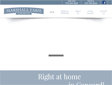Tablet Screenshot of marshall-farms.com
